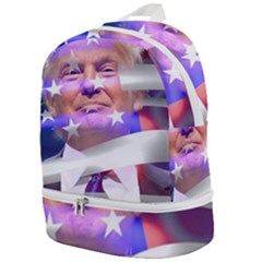 Donald Trump Flag Zip Bottom Backpack by vintagetrump