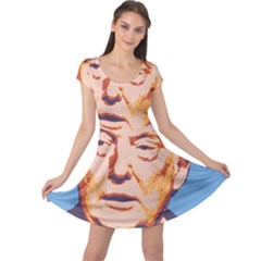 Orange Donald Trump Cap Sleeve Dress by vintagetrump