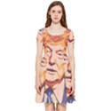 Orange Donald Trump Inside Out Cap Sleeve Dress View3