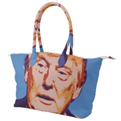 Orange Donald Trump Canvas Shoulder Bag by vintagetrump