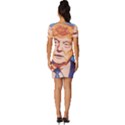 Orange Donald Trump Fitted Knot Split End Bodycon Dress View4