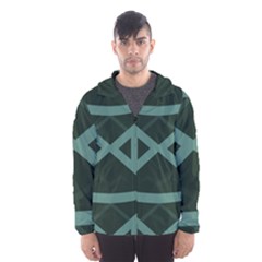 Geometric Design 01 Men s Hooded Windbreaker by myclothy