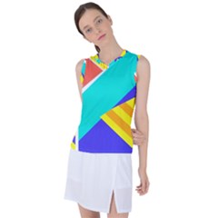 Geometric  Design 04 Women s Sleeveless Sports Top by myclothy