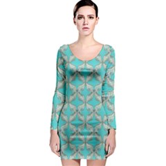 Geometric Design 13 Long Sleeve Bodycon Dress