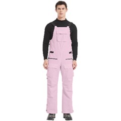 President Pink Men s Side Zip Front Pouch Ski And Snowboard Bib Pants	 by PeroxideJuliet