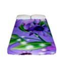 Purple Flower Nature Fitted Sheet (Full/ Double Size) View1