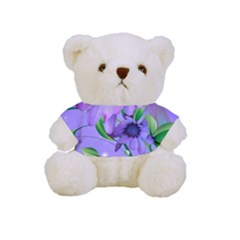 Purple Flower Nature Full Print Tee For Cuddly Teddy Bear by Posterlux