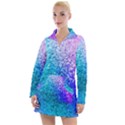 Rainbow Colors Colorful Pattern Women s Long Sleeve Casual Dress View1