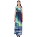 Northern Lights Aurora Night Nature Empire Waist Maxi Dress View1