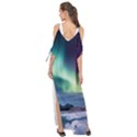 Northern Lights Aurora Night Nature Maxi Chiffon Cover Up Dress View2