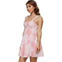 Lace White Ornamental Textile Ruffle Strap Babydoll Chiffon Dress View2