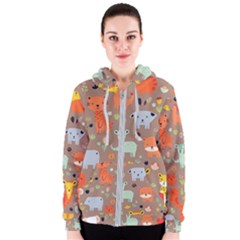 Pet Animal 05 Women s Zipper Hoodie by myclothy