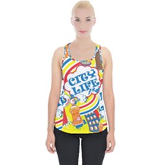 Colorful City Life Horizontal Seamless Pattern Urban City Piece Up Tank Top by Bedest