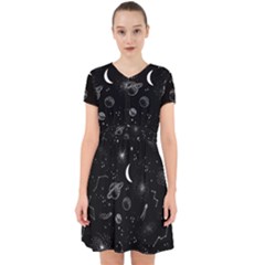 Cosmic Black Space Star Adorable In Chiffon Dress by Ndabl3x