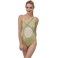 Minimalist Pattern With Simple Lines And Shapes, Creating A Clean And Modern Aesthetic 01 To One Side Swimsuit by myclothy