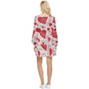 Be My Valentine Tiered Long Sleeve Mini Dress View2