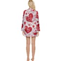 Be My Valentine Long Sleeve Satin Robe View2