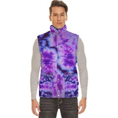 Tie Dye 1 Men s High Neck Button Up Puffer Vest by dressshop