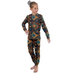 Tribal Chic Kids  Long Sleeve Set  by pollyparadiseartshop