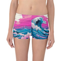 Waves Mountains Sky Boyleg Bikini Bottoms by Grandong