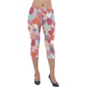 Valentines Day Hearts Romance Love Lightweight Velour Capri Leggings  View1