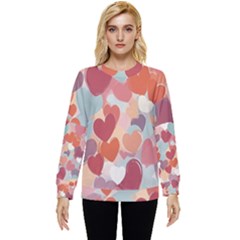 Valentines Day Hearts Romance Love Hidden Pocket Sweatshirt by Posterlux