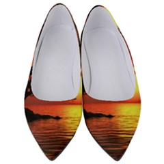 Sunset Nature Sea Dusk Landscape Women s Low Heels by Salmanaz77