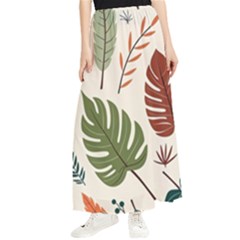 Leaves Autumn Maxi Chiffon Skirt by Salmanaz77