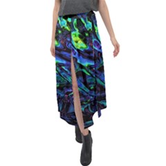 Sci-fi Scenester Velour Split Maxi Skirt by MRNStudios