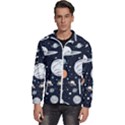 Space Galaxy Universe Stars Sky Men s High Neck Windbreaker View1