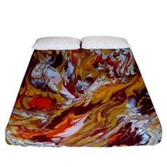 Phoenix Fitted Sheet (california King Size) by kaleidomarblingart