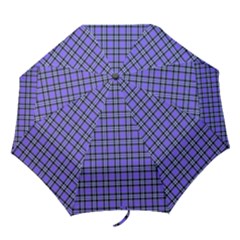 Blue Tartan Plaid 1 Folding Umbrellas by dressshop