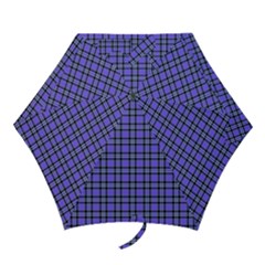 Blue Tartan Plaid 1 Mini Folding Umbrellas by dressshop