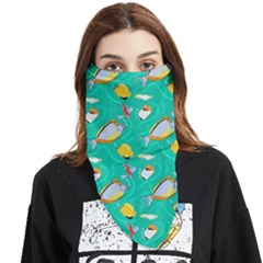 Naso Flame Fabric Face Covering Bandana (triangle) by SeaworthyClothing