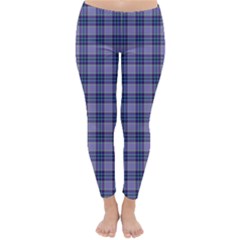 Purple Plaid Tartan 1 Classic Winter Leggings by dressshop