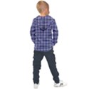 Purple Plaid Tartan 1 Kids  Overhead Hoodie View2