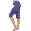 Purple Plaid Tartan 1 Lightweight Velour Cropped Yoga Leggings View2