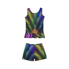 Abstract Colors - , Abstract Colors Kids  Boyleg Swimsuit by kyorashop23