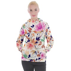 Abstract Floral Background Women s Hooded Pullover by kyorashop23