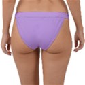 Luscious Lavender Hex #cca3e7 Band Bikini Bottoms View2