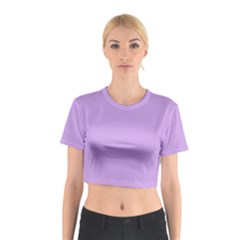 Luscious Lavender Hex #cca3e7 Cotton Crop Top by dressshop