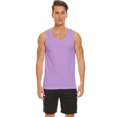 Luscious Lavender Hex #cca3e7 Men s Wide Collar Tank Top by dressshop