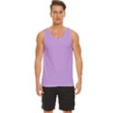 Luscious Lavender Hex #cca3e7 Men s Wide Collar Tank Top View1