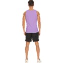 Luscious Lavender Hex #cca3e7 Men s Wide Collar Tank Top View4