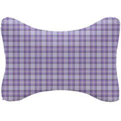 Purple Plaid Tartan 2 Seat Head Rest Cushion by dressshop