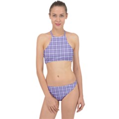 Purple Plaid Tartan 2 Halter Bikini Set by dressshop