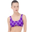 Purple Plaid Tartan 3 Diagonal (2) The Little Details Bikini Top View1