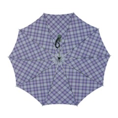 Purple Plaid Tartan 2 Diagonal Automatic Folding Umbrella With Case (large) by dressshop