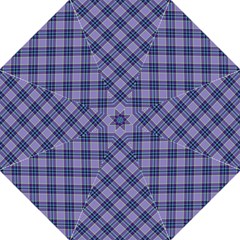 Purple Plaid Tartan 1 Diagonal Golf Umbrellas by dressshop