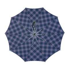 Purple Plaid Tartan 1 Diagonal Automatic Folding Umbrella With Case (large) by dressshop